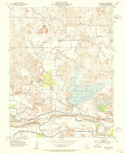United States Geological Survey Paulsell, CA (1953, 24000-Scale) digital map