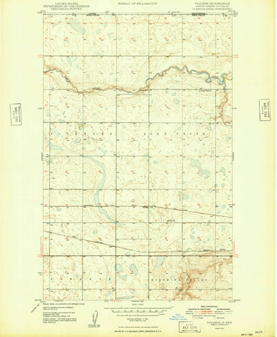 United States Geological Survey Paulson, ND (1949, 24000-Scale) digital map