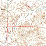 United States Geological Survey Pavillion SE, WY (1959, 24000-Scale) digital map