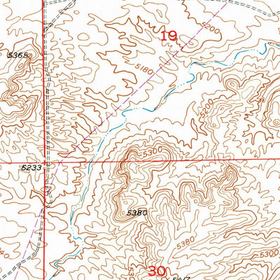 United States Geological Survey Pavillion SE, WY (1959, 24000-Scale) digital map