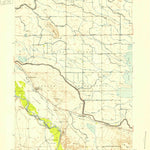 United States Geological Survey Pavillion, WY (1950, 24000-Scale) digital map