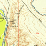 United States Geological Survey Pavillion, WY (1950, 24000-Scale) digital map