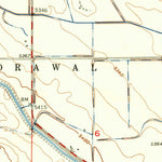 United States Geological Survey Pavillion, WY (1958, 24000-Scale) digital map