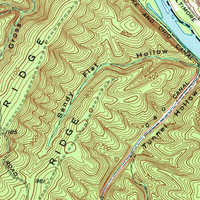 United States Geological Survey Paw Paw, WV-MD (1950, 24000-Scale) digital map