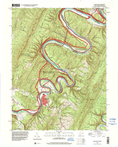 United States Geological Survey Paw Paw, WV-MD (1996, 24000-Scale) digital map