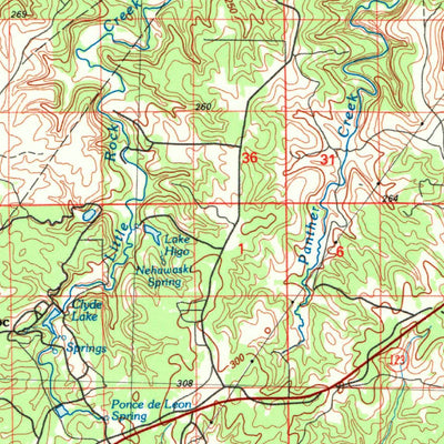 United States Geological Survey Pawhuska, OK-KS (1985, 100000-Scale) digital map
