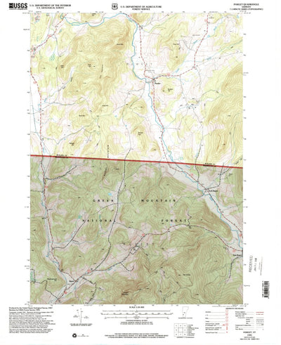 United States Geological Survey Pawlet, VT (1995, 24000-Scale) digital map