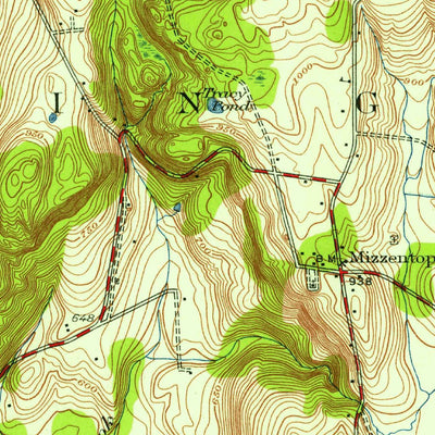 United States Geological Survey Pawling, NY-CT (1945, 31680-Scale) digital map