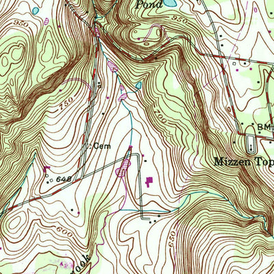 United States Geological Survey Pawling, NY-CT (1958, 24000-Scale) digital map