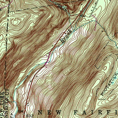 United States Geological Survey Pawling, NY-CT (1958, 24000-Scale) digital map
