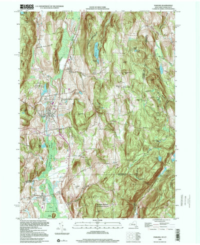 United States Geological Survey Pawling, NY-CT (1998, 24000-Scale) digital map