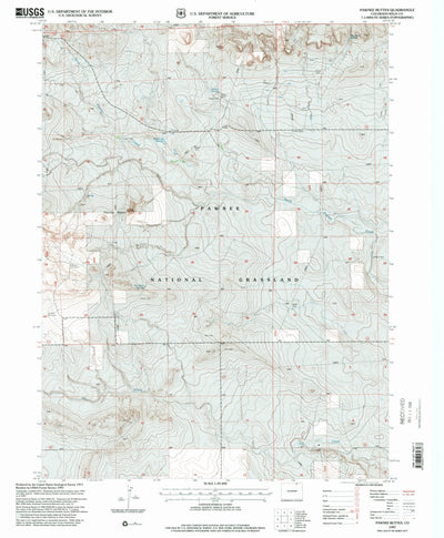 United States Geological Survey Pawnee Buttes, CO (1997, 24000-Scale) digital map