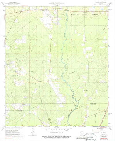 United States Geological Survey Pawnee, LA (1968, 24000-Scale) digital map