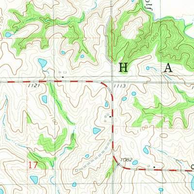 United States Geological Survey Pawnee, MO-IA (1981, 24000-Scale) digital map