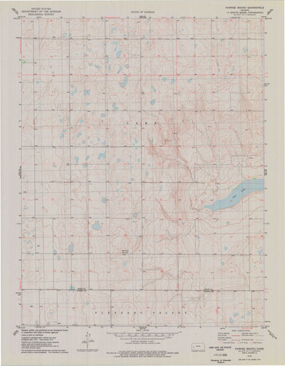 United States Geological Survey Pawnee Mound, KS (1976, 24000-Scale) digital map