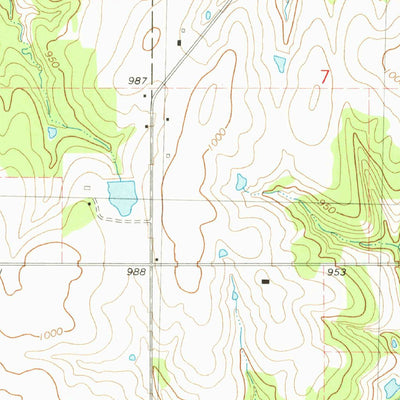 United States Geological Survey Pawnee, OK (1978, 24000-Scale) digital map