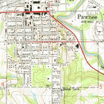 United States Geological Survey Pawnee, OK (1978, 24000-Scale) digital map