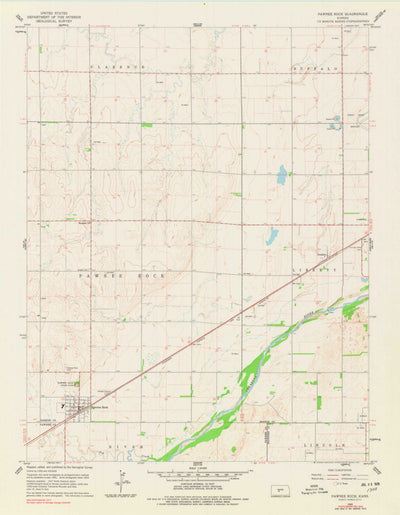 United States Geological Survey Pawnee Rock, KS (1960, 24000-Scale) digital map