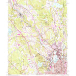 United States Geological Survey Pawtucket, RI-MA (1949, 24000-Scale) digital map