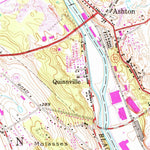 United States Geological Survey Pawtucket, RI-MA (1949, 24000-Scale) digital map