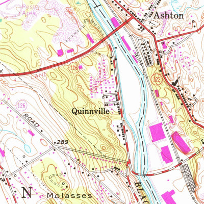 United States Geological Survey Pawtucket, RI-MA (1949, 24000-Scale) digital map