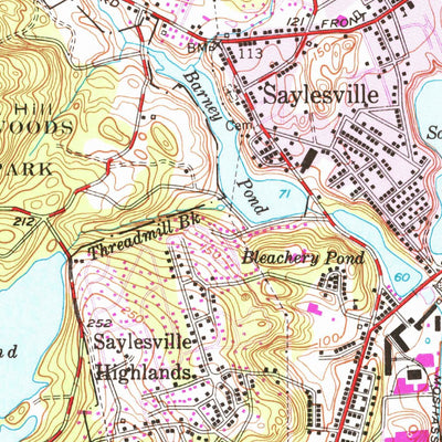 United States Geological Survey Pawtucket, RI-MA (1949, 24000-Scale) digital map