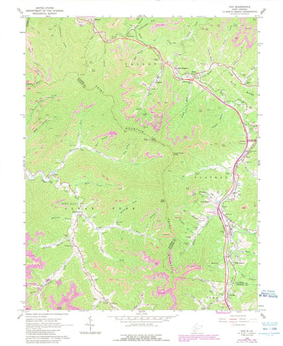 United States Geological Survey Pax, WV (1965, 24000-Scale) digital map