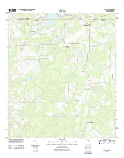 United States Geological Survey Paxton, FL-AL (2012, 24000-Scale) digital map