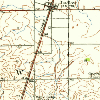 United States Geological Survey Paxton, IL (1949, 62500-Scale) digital map