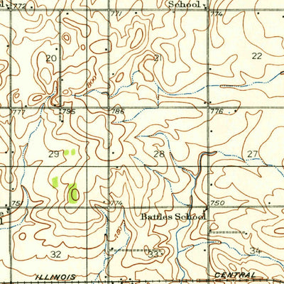 United States Geological Survey Paxton, IL (1949, 62500-Scale) digital map