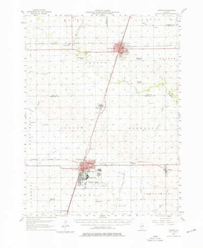United States Geological Survey Paxton, IL (1957, 62500-Scale) digital map