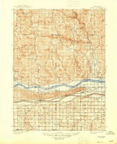 United States Geological Survey Paxton, NE (1901, 125000-Scale) digital map