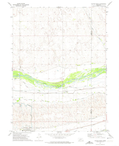 United States Geological Survey Paxton North, NE (1971, 24000-Scale) digital map