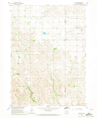 United States Geological Survey Paxton, SD (1964, 24000-Scale) digital map