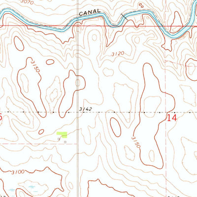 United States Geological Survey Paxton South, NE (1971, 24000-Scale) digital map