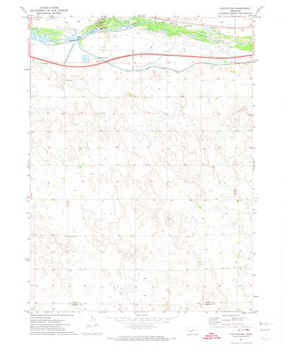 United States Geological Survey Paxton SW, NE (1971, 24000-Scale) digital map