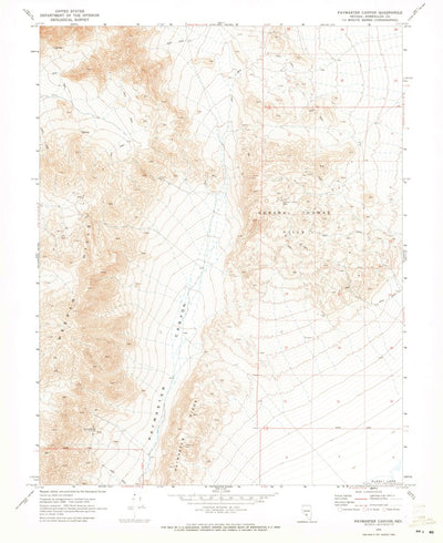 United States Geological Survey Paymaster Canyon, NV (1970, 24000-Scale) digital map