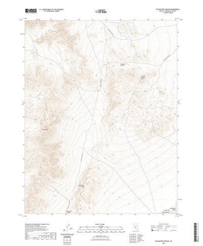 United States Geological Survey Paymaster Canyon, NV (2021, 24000-Scale) digital map