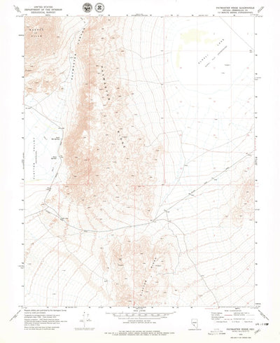 United States Geological Survey Paymaster Ridge, NV (1970, 24000-Scale) digital map
