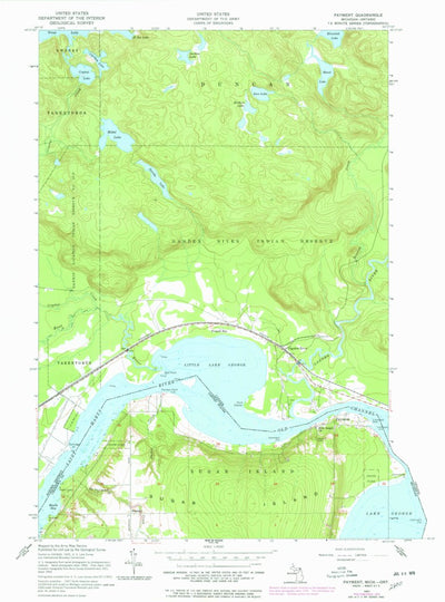 United States Geological Survey Payment, MI (1951, 24000-Scale) digital map