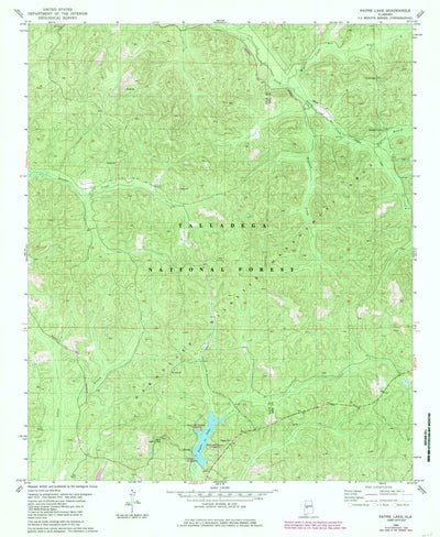 United States Geological Survey Payne Lake, AL (1980, 24000-Scale) digital map