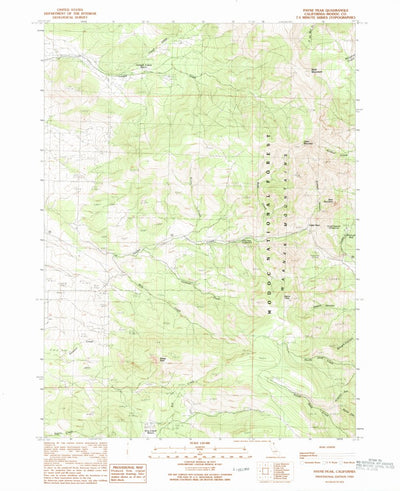 United States Geological Survey Payne Peak, CA (1990, 24000-Scale) digital map