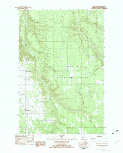 United States Geological Survey Paynesville, MI (1982, 25000-Scale) digital map