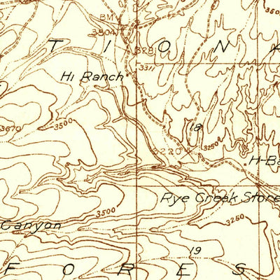 United States Geological Survey Payson, AZ (1936, 48000-Scale) digital map