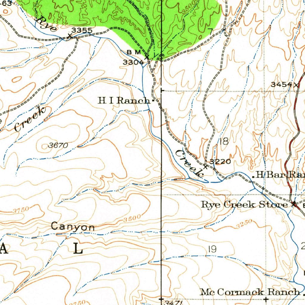 Payson, AZ (1936, 62500-Scale) Map by United States Geological Survey ...