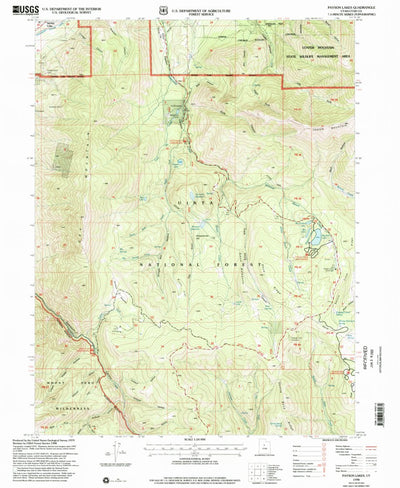 United States Geological Survey Payson Lakes, UT (1998, 24000-Scale) digital map