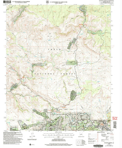 United States Geological Survey Payson North, AZ (2004, 24000-Scale) digital map