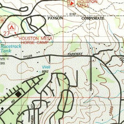 United States Geological Survey Payson North, AZ (2004, 24000-Scale) digital map