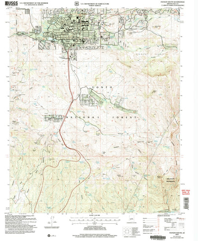 United States Geological Survey Payson South, AZ (2004, 24000-Scale) digital map