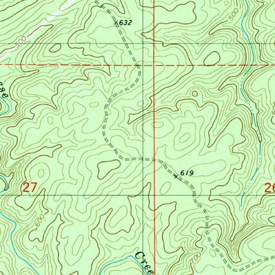 United States Geological Survey Pea Ridge, AL (1979, 24000-Scale) digital map